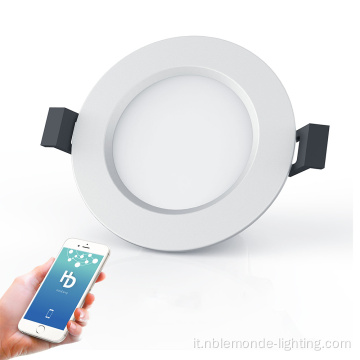 Round RGB Smart Home Mesh Rasmed LED Downlight